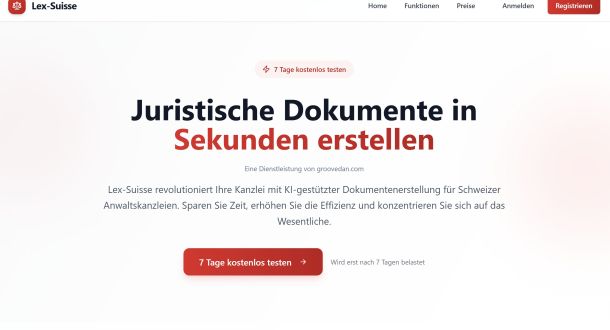 Neu: Lex‑Suisse.ch – Dein smarter Rechtsassistent für Schweizer Recht